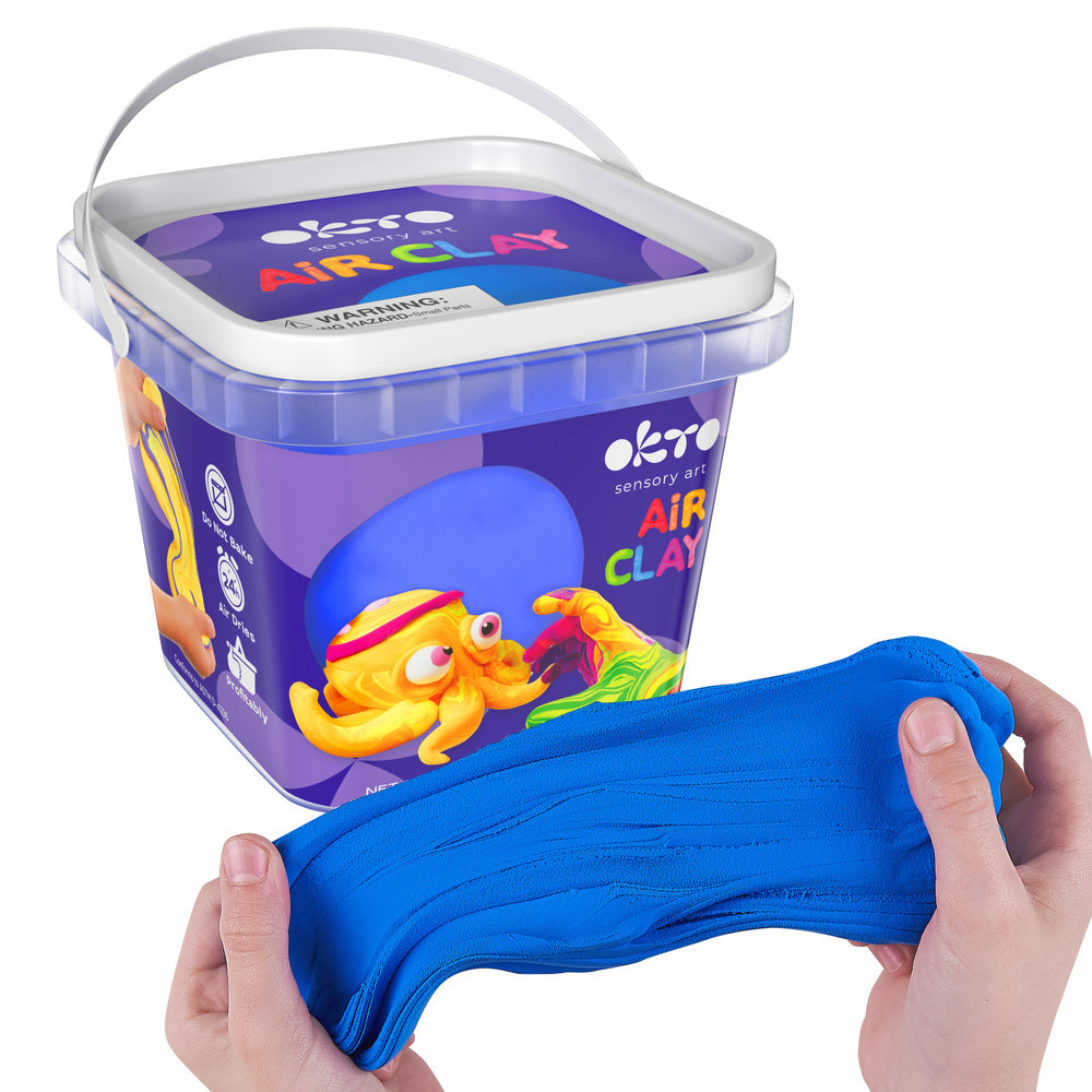 School supplues  Air Dry Modeling Clay BLUE 900 ml