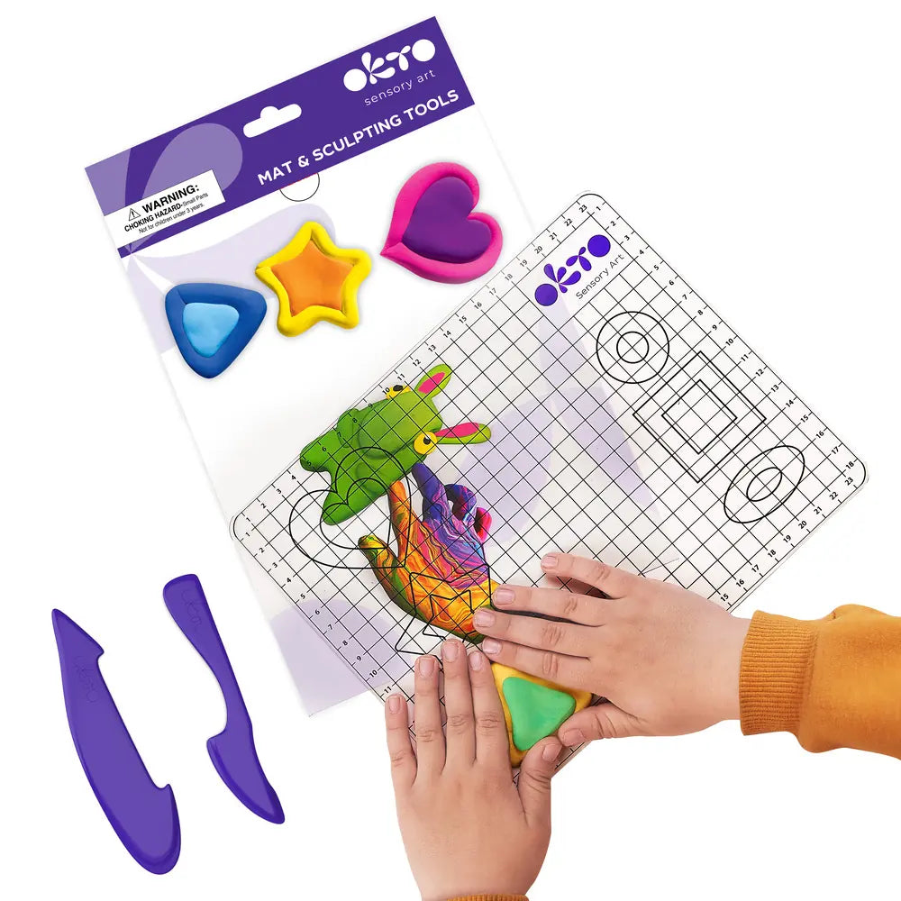 School supplues  Mat & Clay Tools Kit (Mat, 2 plastic tools)