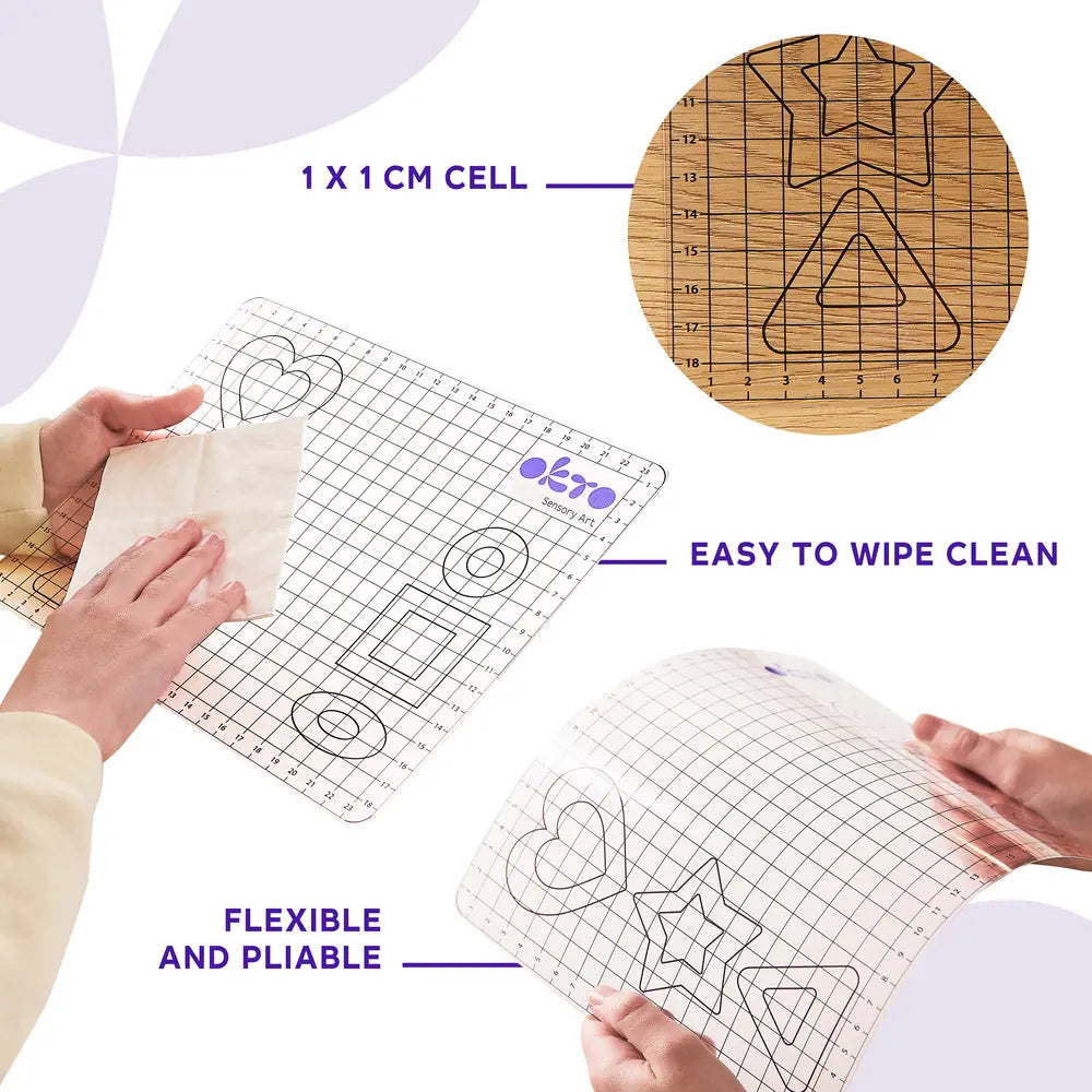 School supplues  Mat & Clay Tools Kit (Mat, 2 plastic tools)