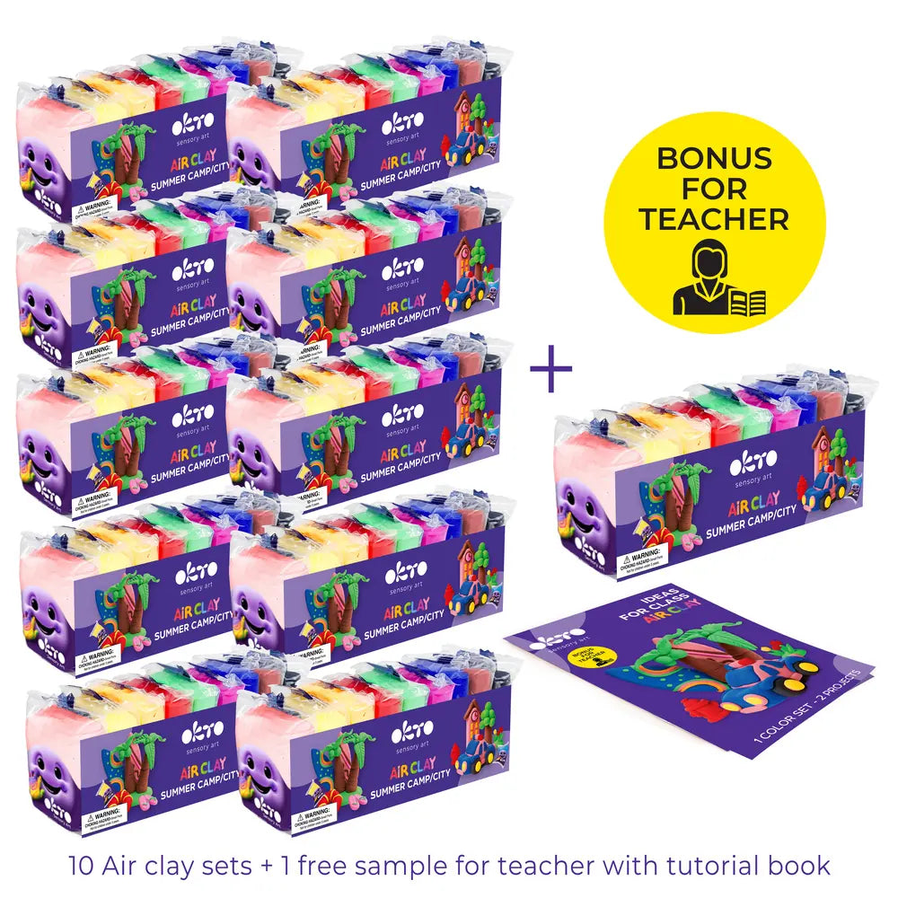 School supplues  Air clay set School Supplies ТМ ОКТО Space/Veggies