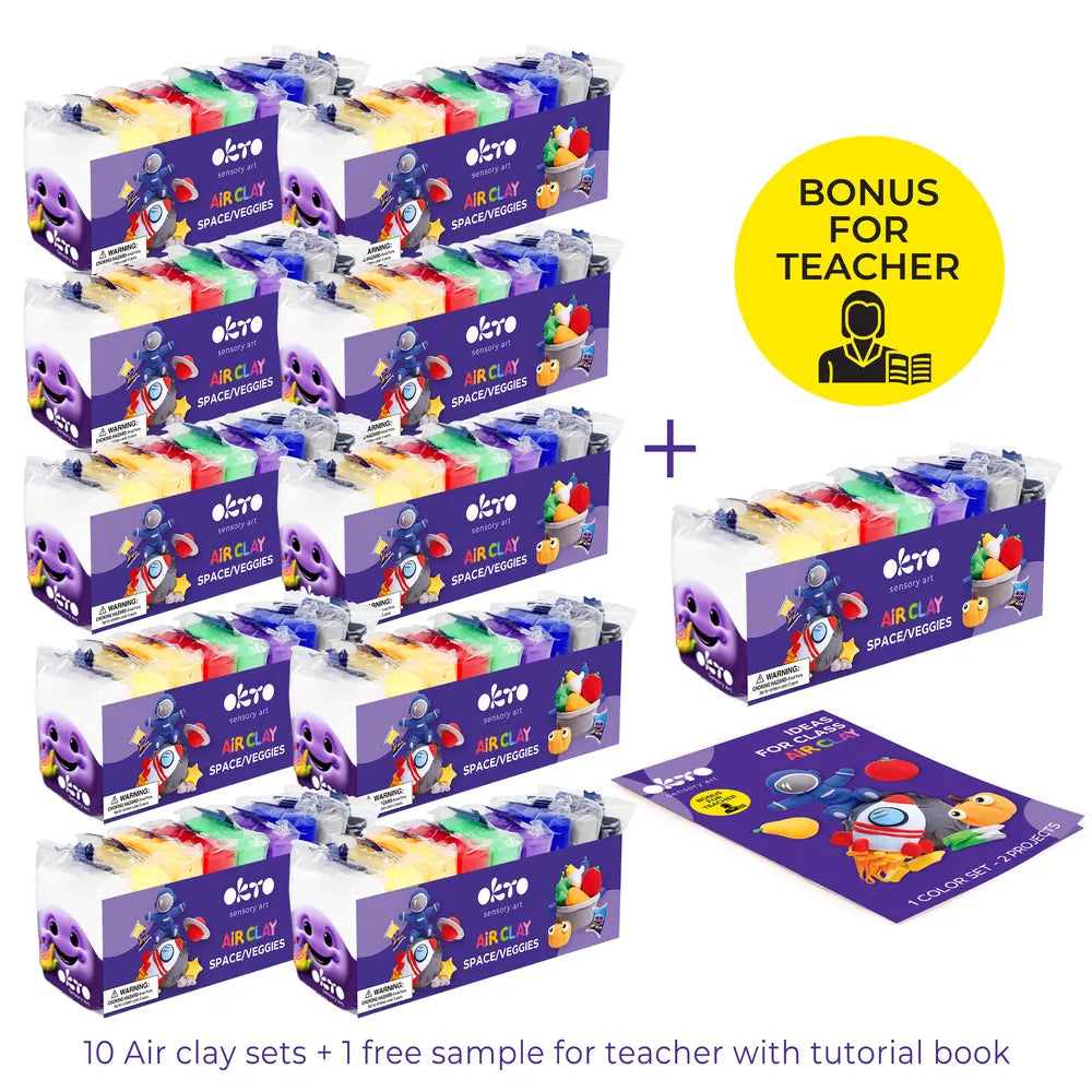 School supplues  Air clay set School Supplies ТМ ОКТО Summer camp/City