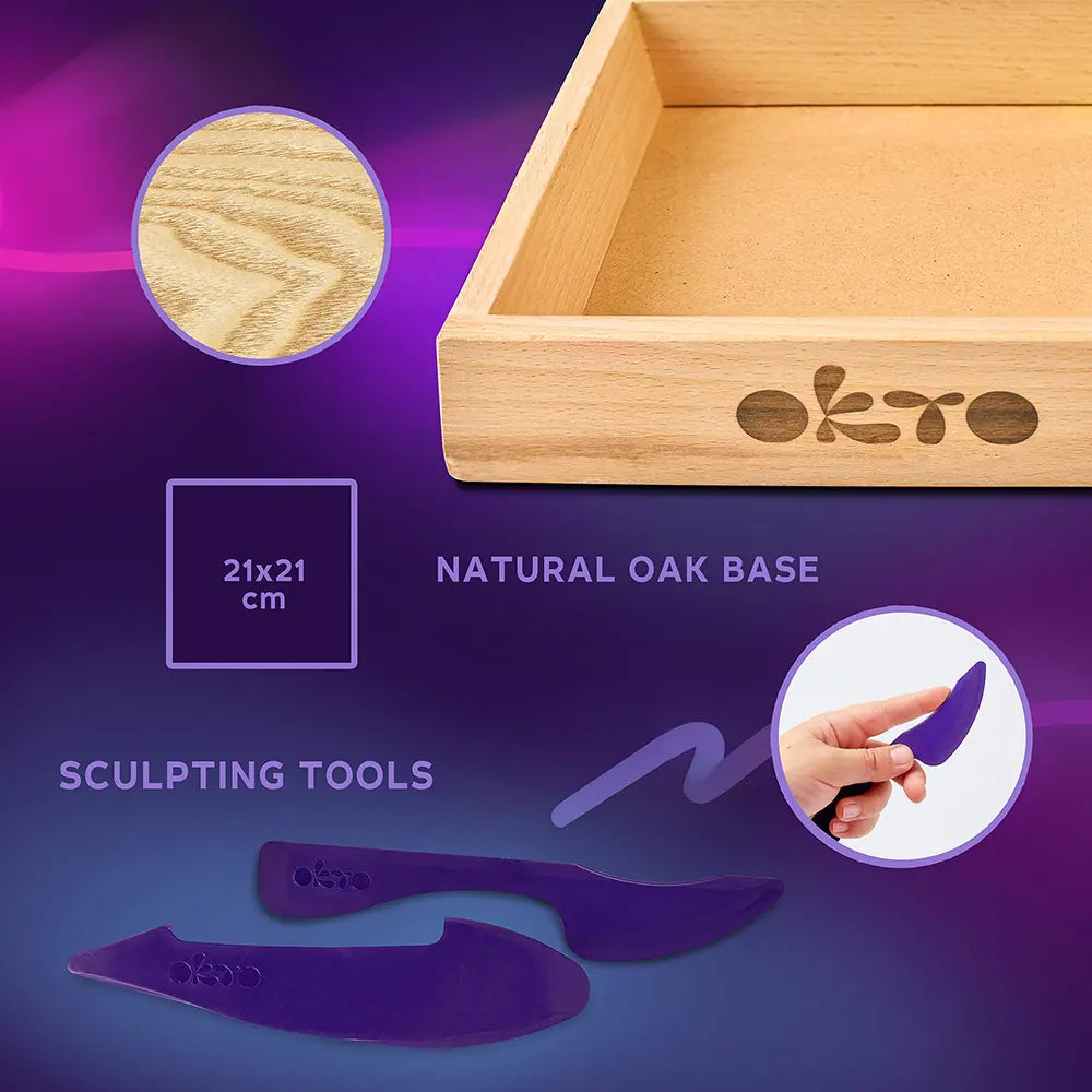 Wood&Craft DIY set "Little Worlds" TM OKTO  Mommy troll 8.3" x 8.3" inch