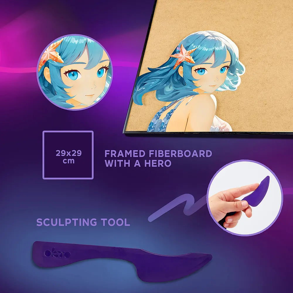 DIY 3D Painting  set "MANGA" Water 11.8" x 15.7" inch