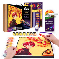 DIY 3D Painting set  "MANGA" Fire 11.8" x 15.7" inch