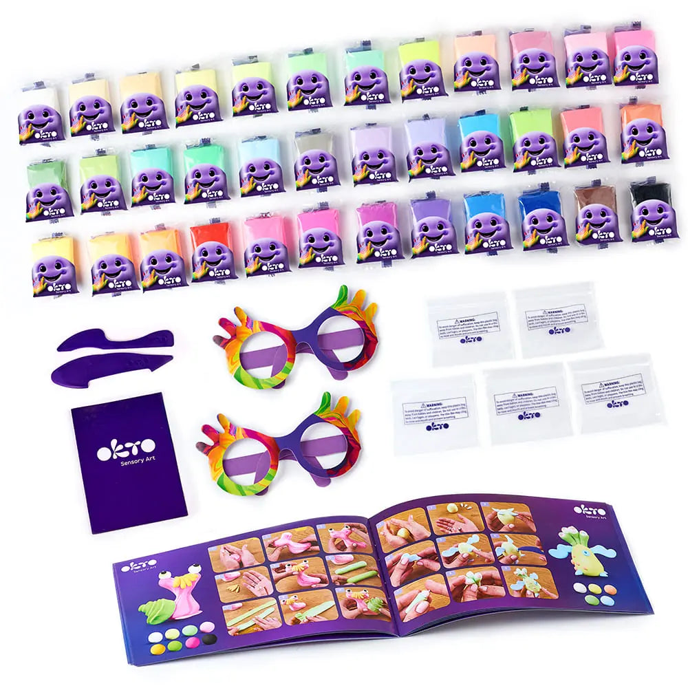 Set with air clay KIDS LINE 36 colors