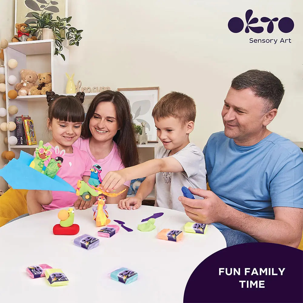 Set with air clay KIDS LINE 24 colors