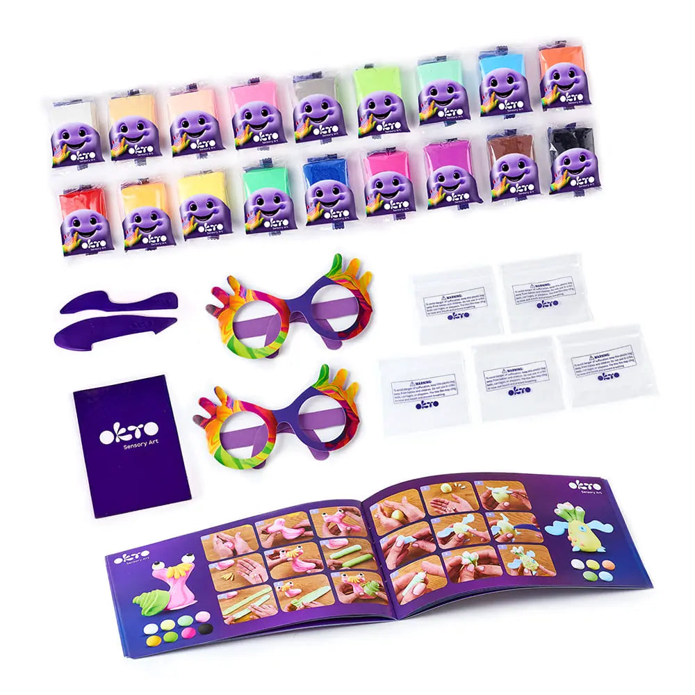 Set with air clay KIDS LINE 18 colors