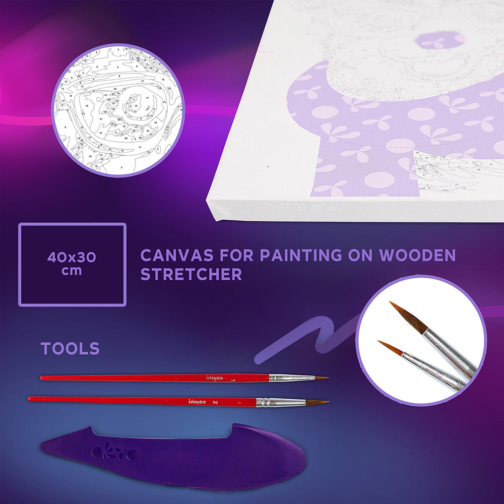 3D modeling+painting kit TM OKTO & Ideyka "Fashion Corgi" 11.8" x 15.7" inch